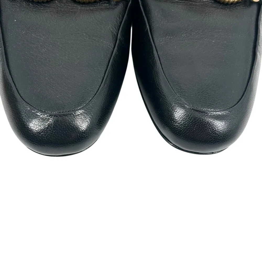 NWOB Tory Burch Jessa Horse Bit Backless Loafer Mules